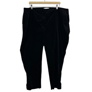 Talbots Women’s RSVP Black Velvet Dress Pants Size 22W